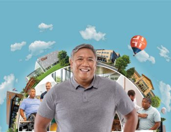 A patient with all the offerings from Hancock Health around him.