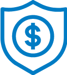 billing and insurance shield icon
